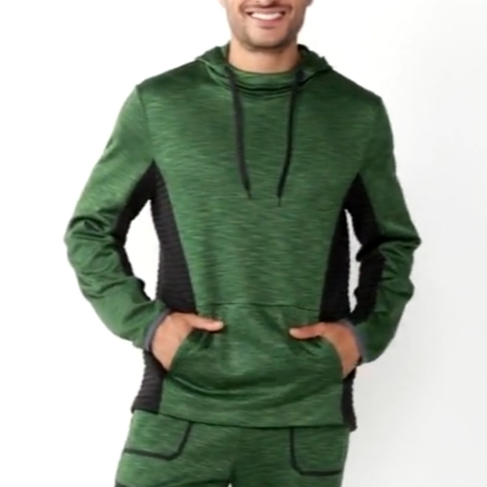 Men's Tek Gear Performance Color Block Fleece Mix… - image 1